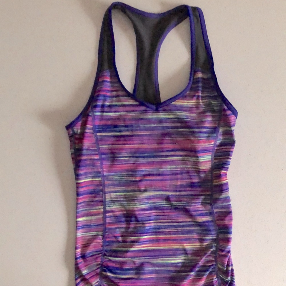 Colorful Striped workout Top